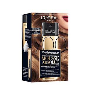 colloration préférence mousse l'oréal paris